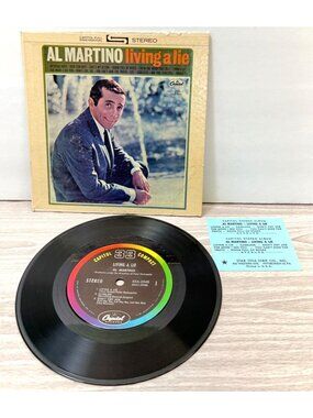 Al Martino Living a Lie Jukebox Compact 33 Mini LP 7 Inch Jazz Capitol SXA-2040